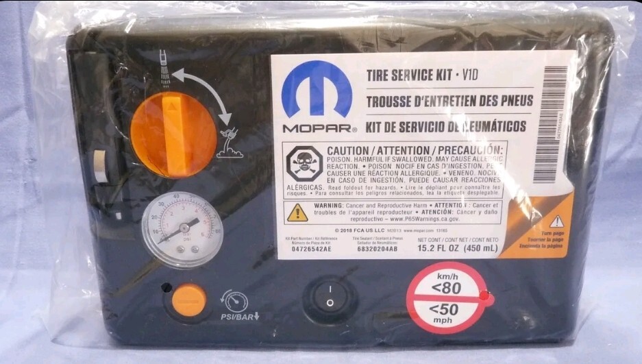 ☆☆☆FREE SHIPPING☆☆☆ MOPAR TIRE SERVICE KIT  EMERGENCY INFLATOR COMPRESSOR
