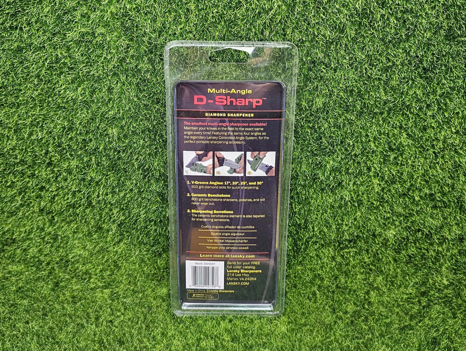 Lansky D-Sharp Diamond Portable Multi-Angle Knife Sharpener