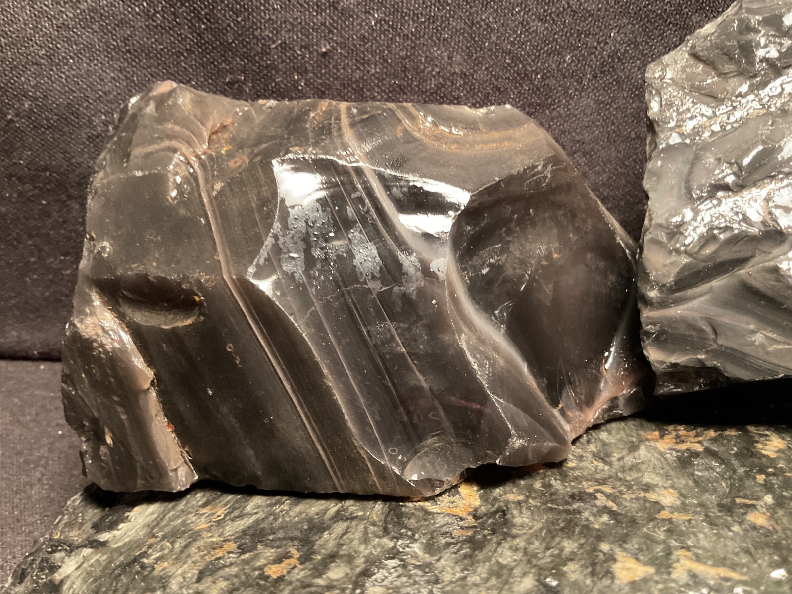 ~RW~ ROUGH/UNPOLISHED "OREGON OBSIDIAN" FOR KNAPPING ~~ 12 POUNDS