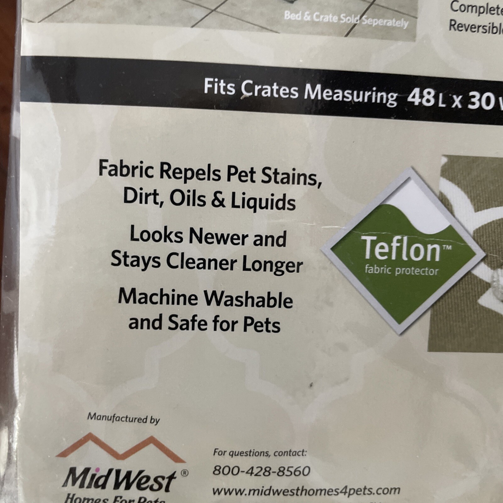 New Mid West Brown Quiet Time Crate Cover Privacy Pet Dog XL 48L x 30W x 33H