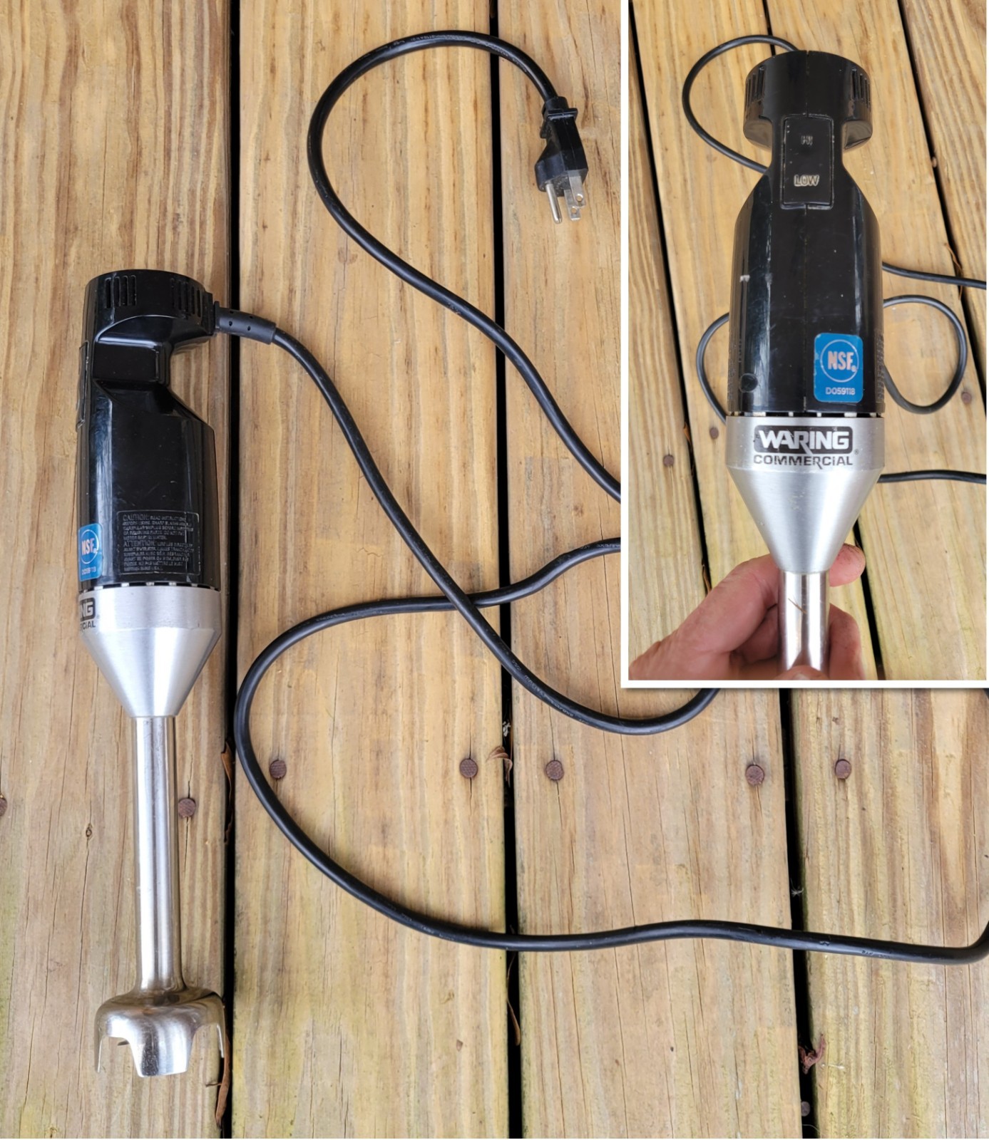 Waring Commercial Pro Quik Stik 2-Speed Immersion Blender Model WSB33