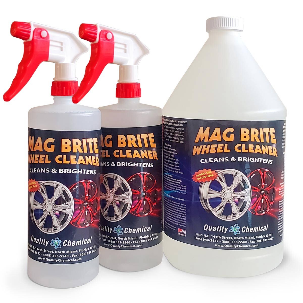 Mag Brite / Acid Wheel and Rim Cleaner / 1 Gallon Combo