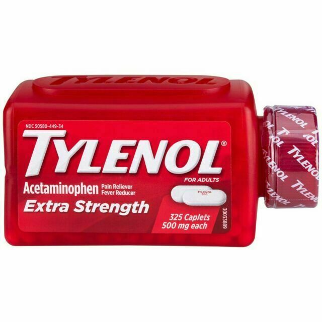 TYLENOL Extra Strength 500mg Acetaminophen Caplets - 325 Count