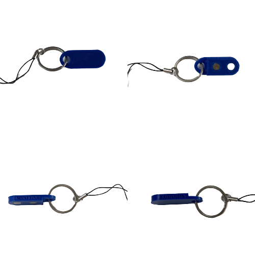 Minelab Equinox 800 charging port magnetic cover with lanyard.