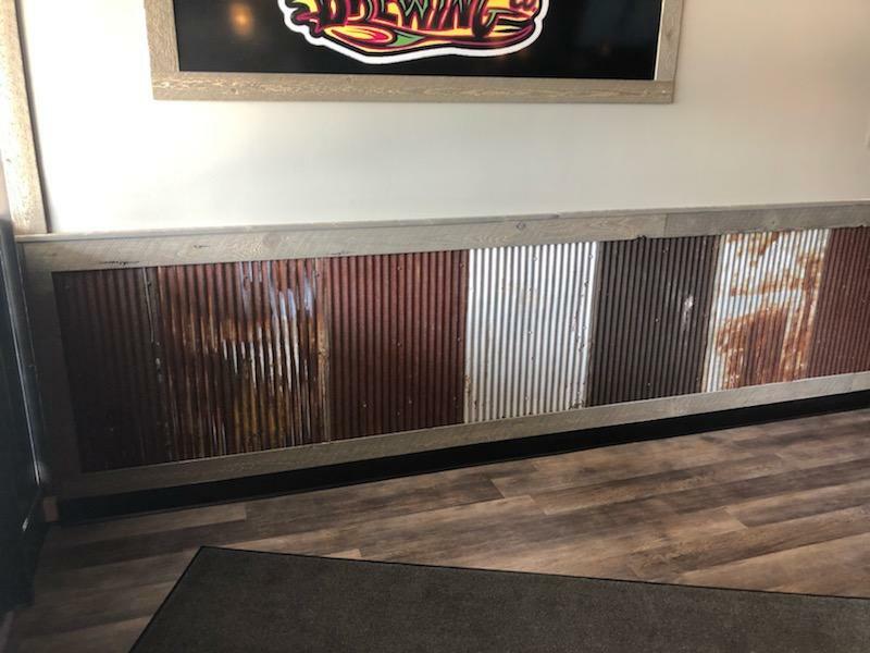 (30 sq.ft.) 5 pcs 3' x 2' MIX COLOR RECLAIMED CORRUGATED METAL BARN ROOFING TIN