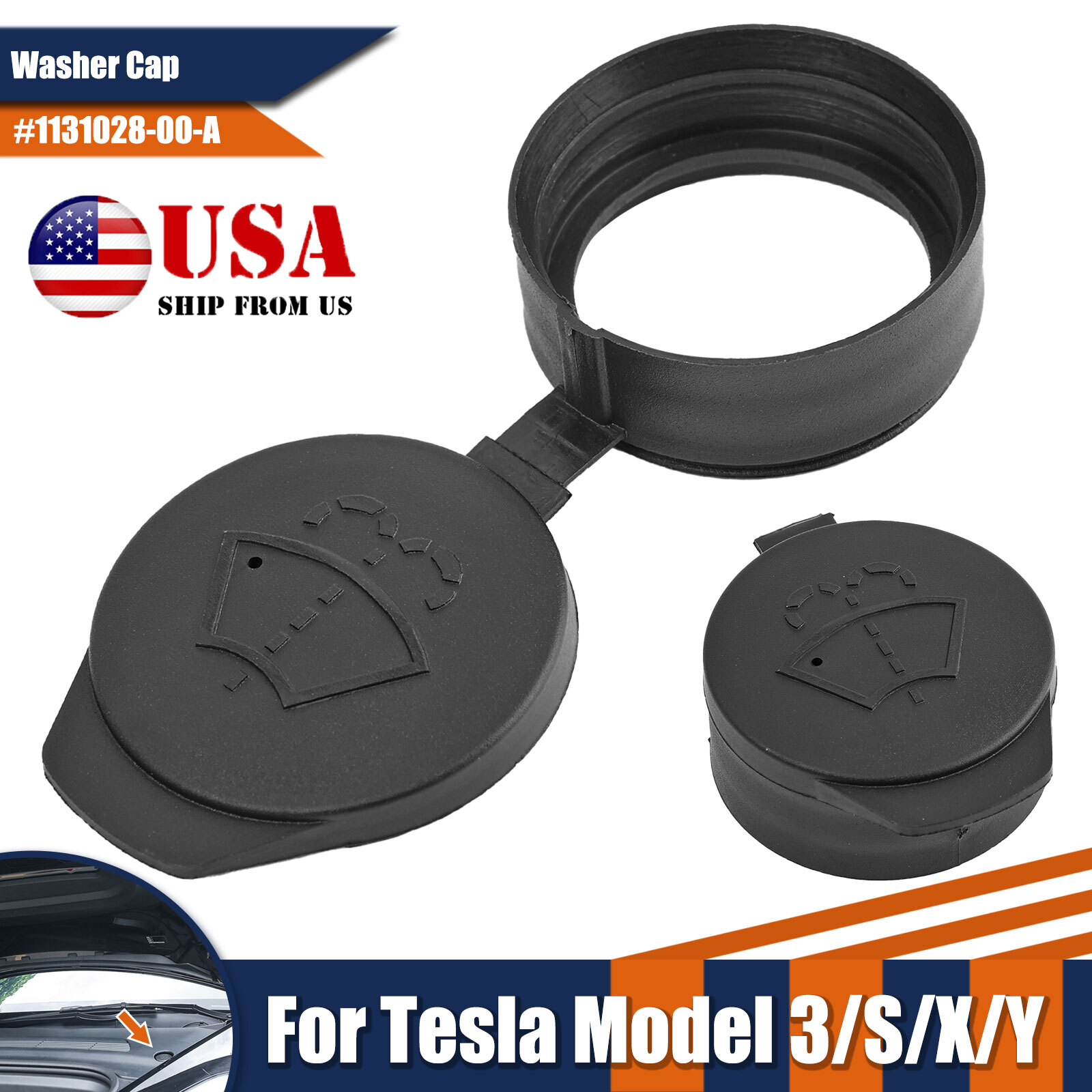 Windshield Washer Fluid Reservoir Bottle Cap 1131028-00-A.for Tesla Model S 3 X