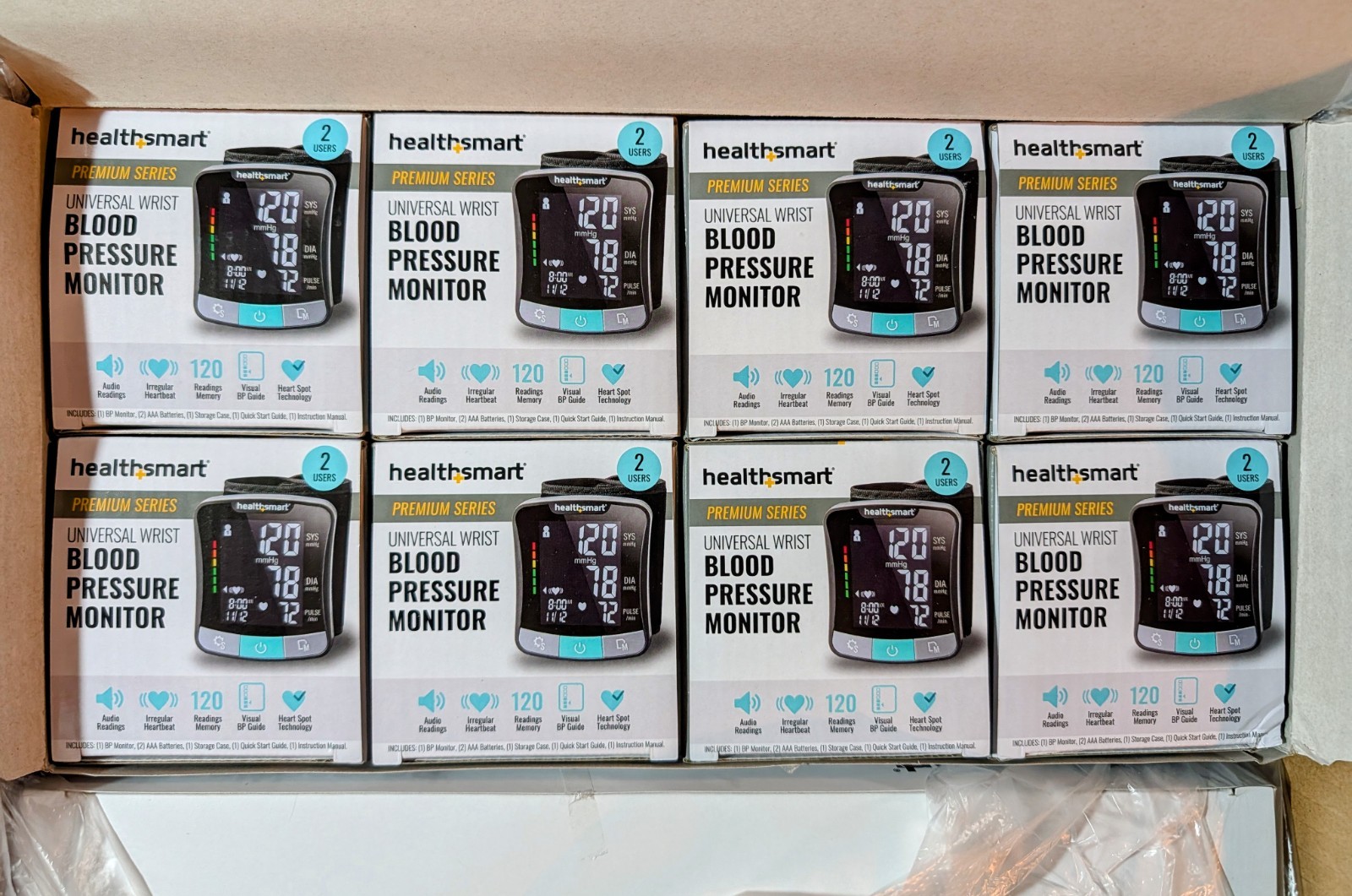 (NEW) HealthSmart Digital Premium Wrist Blood Pressure Monitor with Cuff