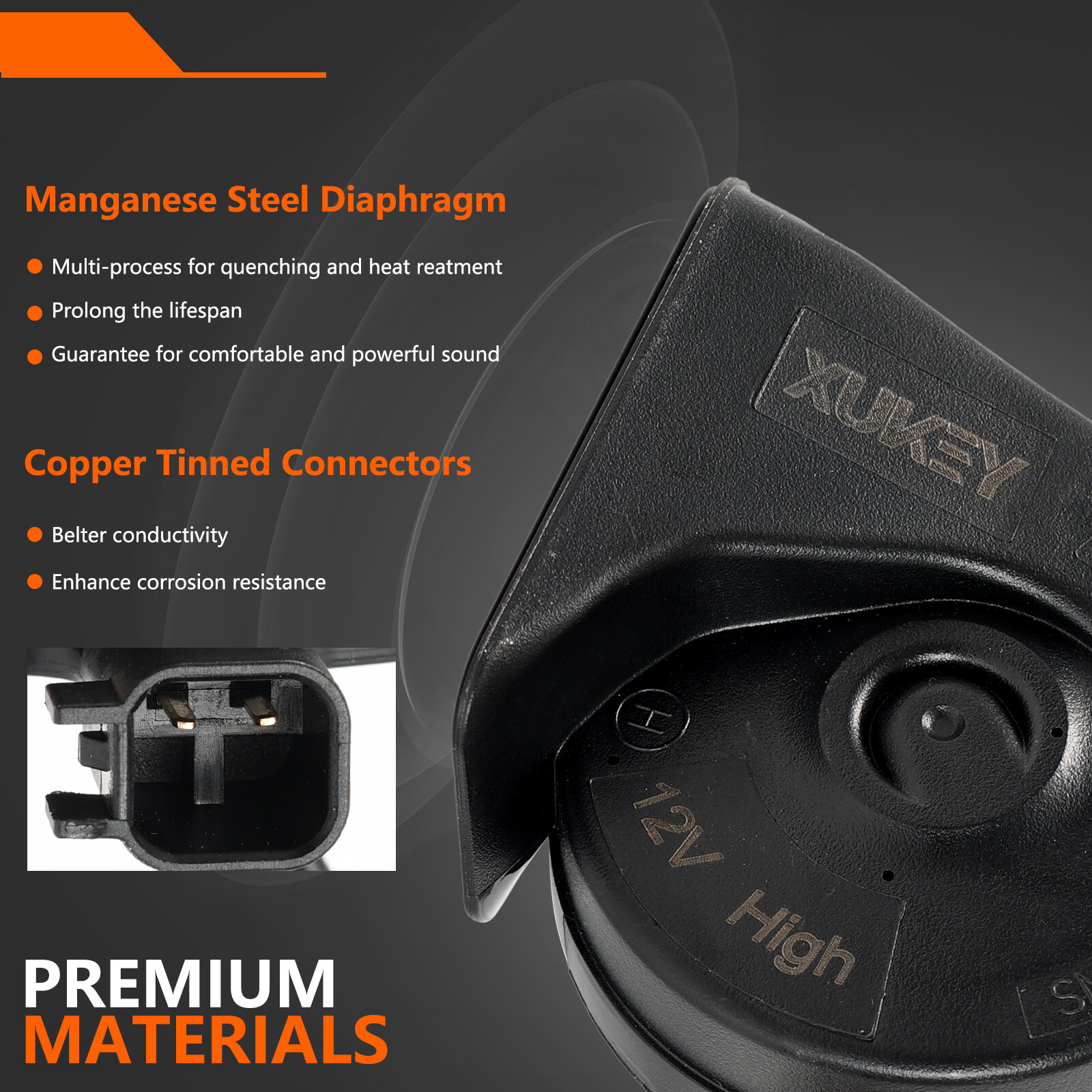 2Pcs Snail Horn 110db Loud Dual Tone For Chevrolet Aveo Captiva Cruze Malibu 🏅