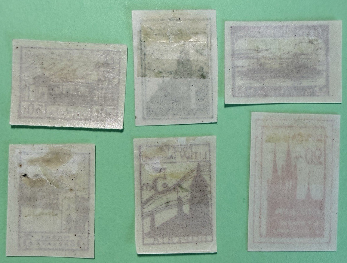 POLAND Central Lithuania 1920 Historical Sc J1-J6 Imperforated (Cpl set 6) MH*