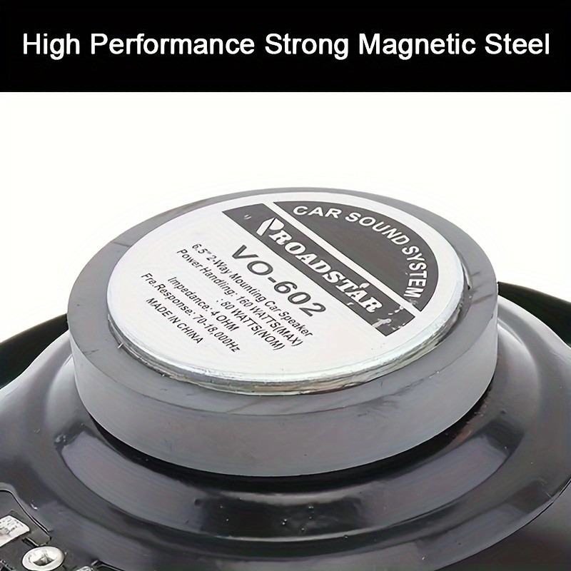 Two 6.5Inch 160W Coaxial Car Audio Speakers 2 Way HIFI Stereo Sound Door Speaker