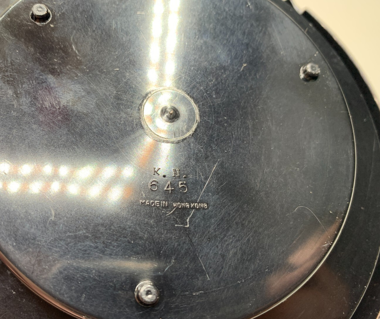 Vintage Travel Roulette Wheel Working Great K.N 645 Made In Hong Kong 5.5" 1971