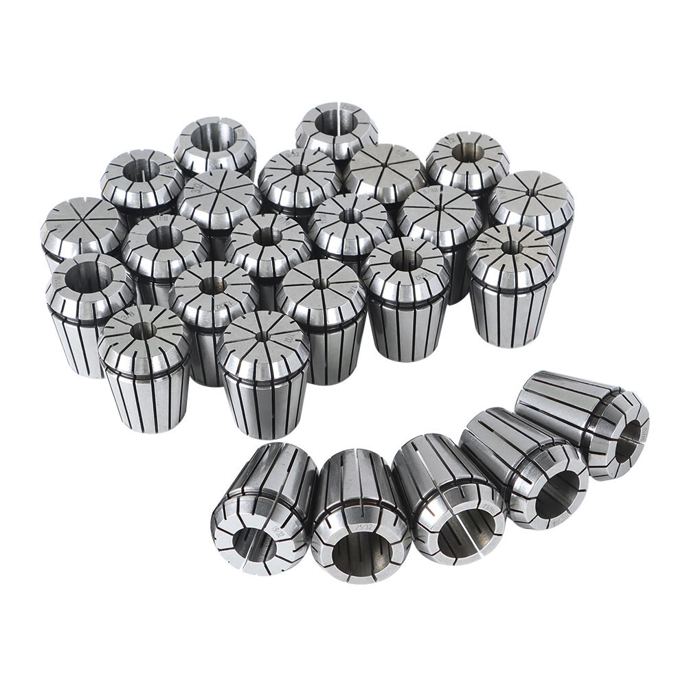 25 Pcs Collet Set ER32 Collet Chuck 1/16" - 3/4" Holder Spring Collet Set