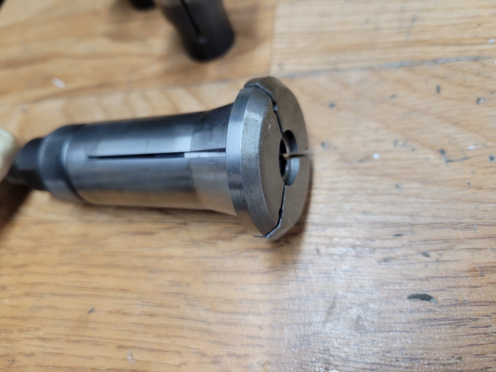 HARDINGE DEAD LENGTH 5DS COLLET W/ MASTER 4 RANDOM HEADS 5C MASTER 5DS