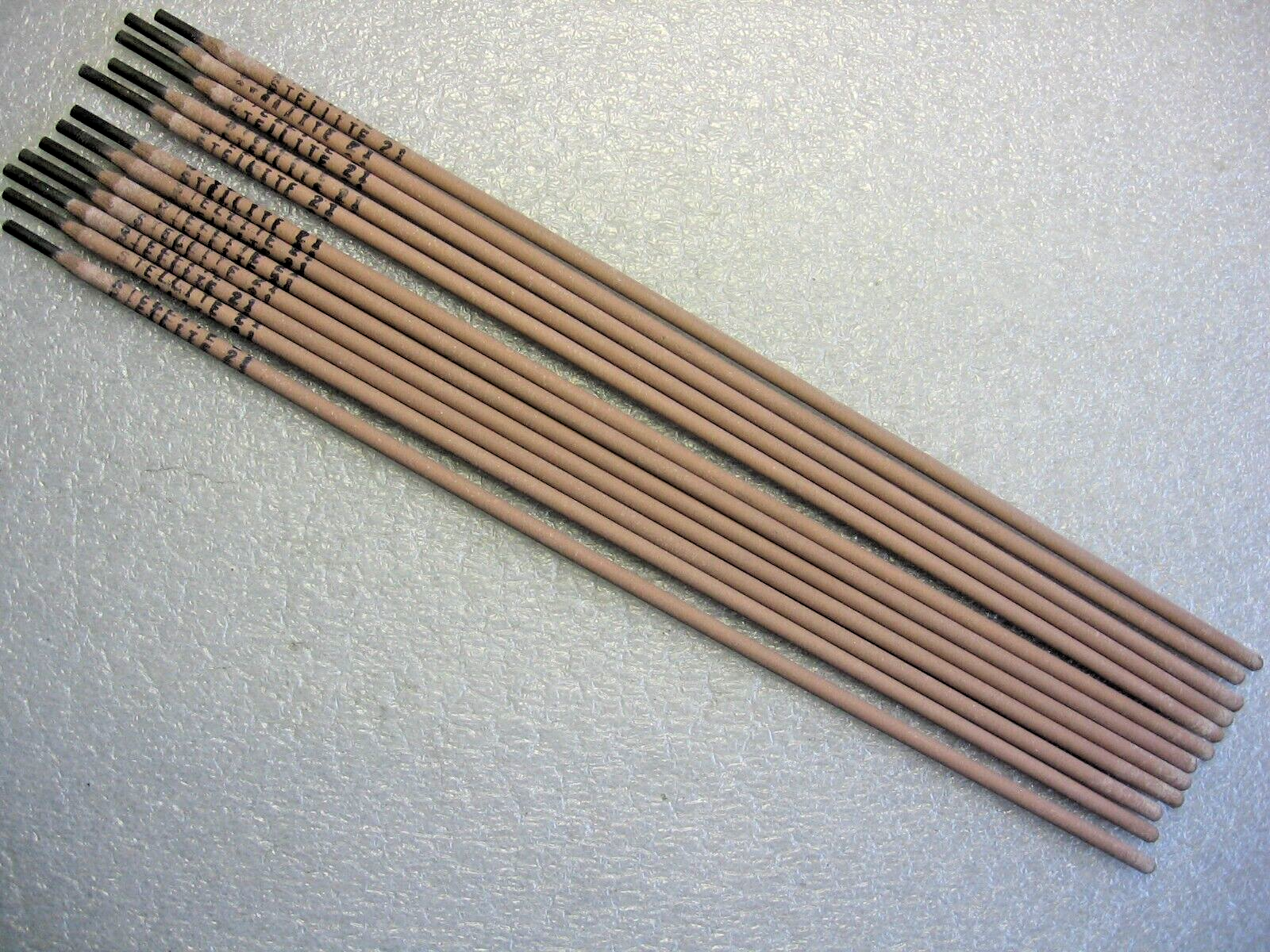 Stellite Alloy 21 Hardfacing 1/8" x 14" Welding Electrodes 1 lb. Cobalt Alloy