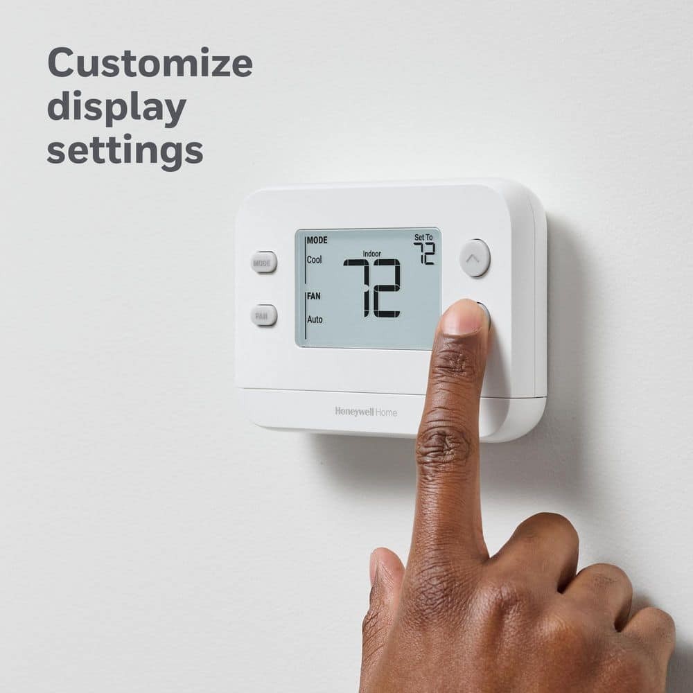 Honeywell Home X1N Non-Programmable Thermostat, Single-Stage, 1-Heat/1-Cool