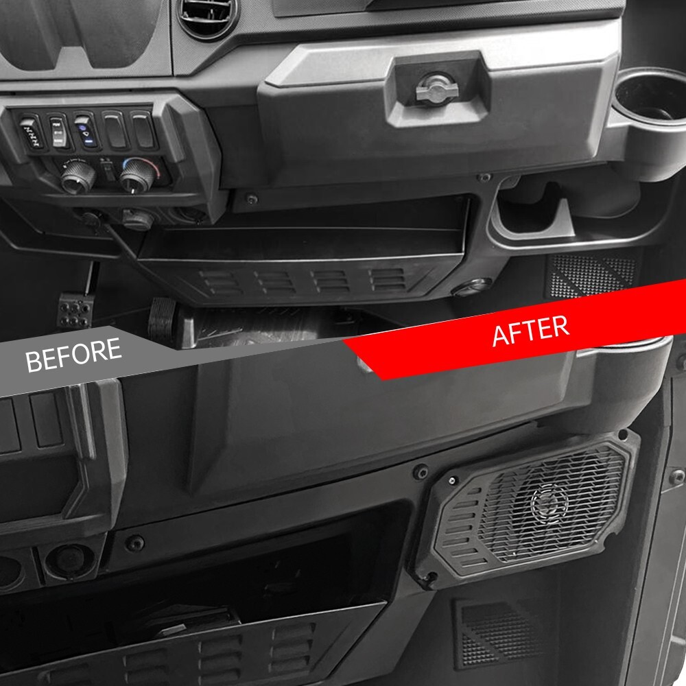 Under Dash Speaker Pods Compatible with Polaris Ranger XP 1000/Crew 2018-2024