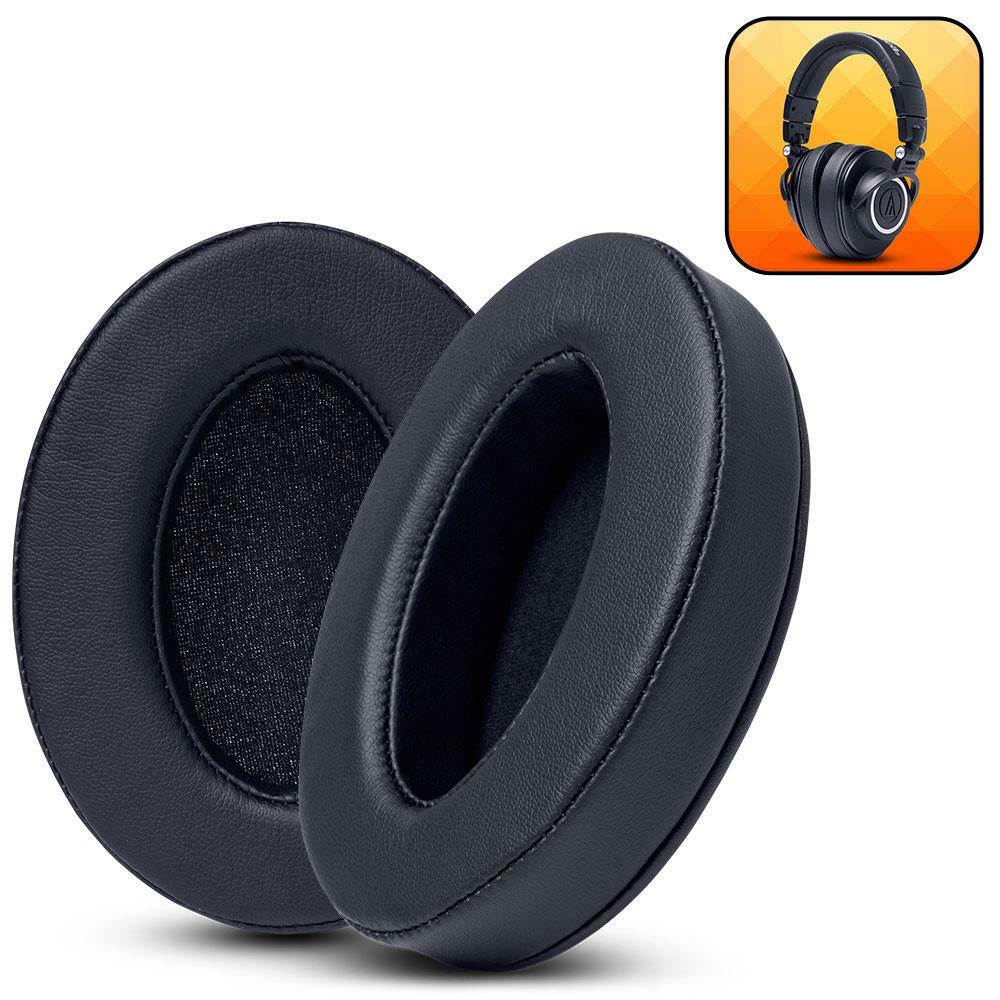 Wicked Cushions Replacement Ear Pads For Audio Technica ATH M50X - Black