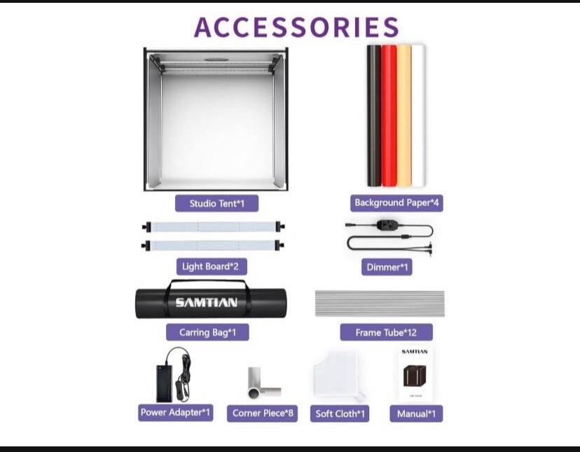 SAMTIAN Photo Studio Shooting Tent