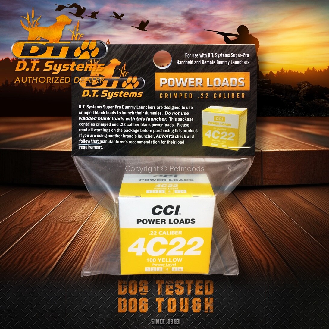 DT Systems .22 Caliber 4C22 Blank Power Loads 100 Yellow 60-80 Yards 88117