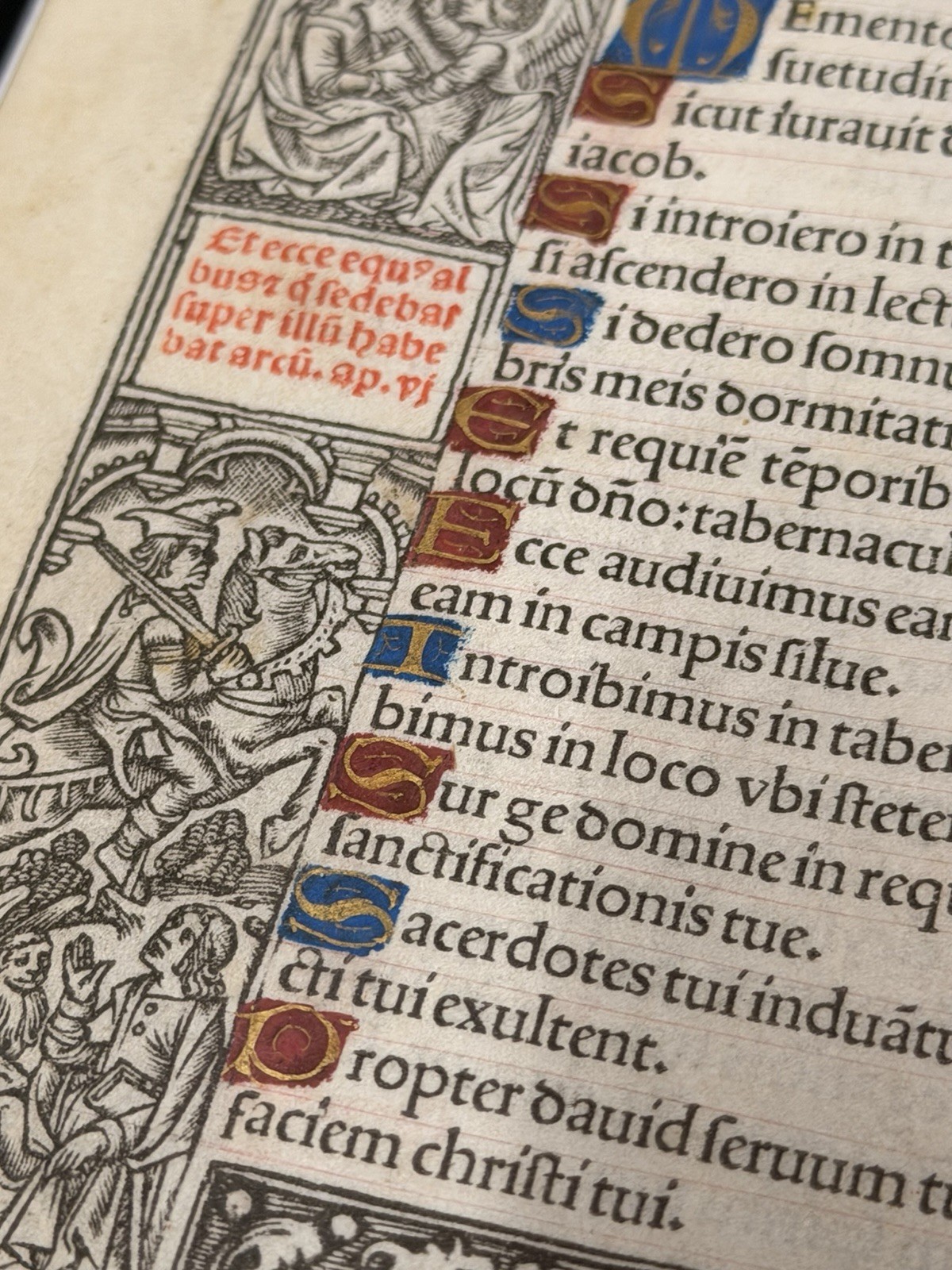 1523 Book Of Hours Illuminated On Vellum Medieval Manuscript - 6.5” X 4.5”