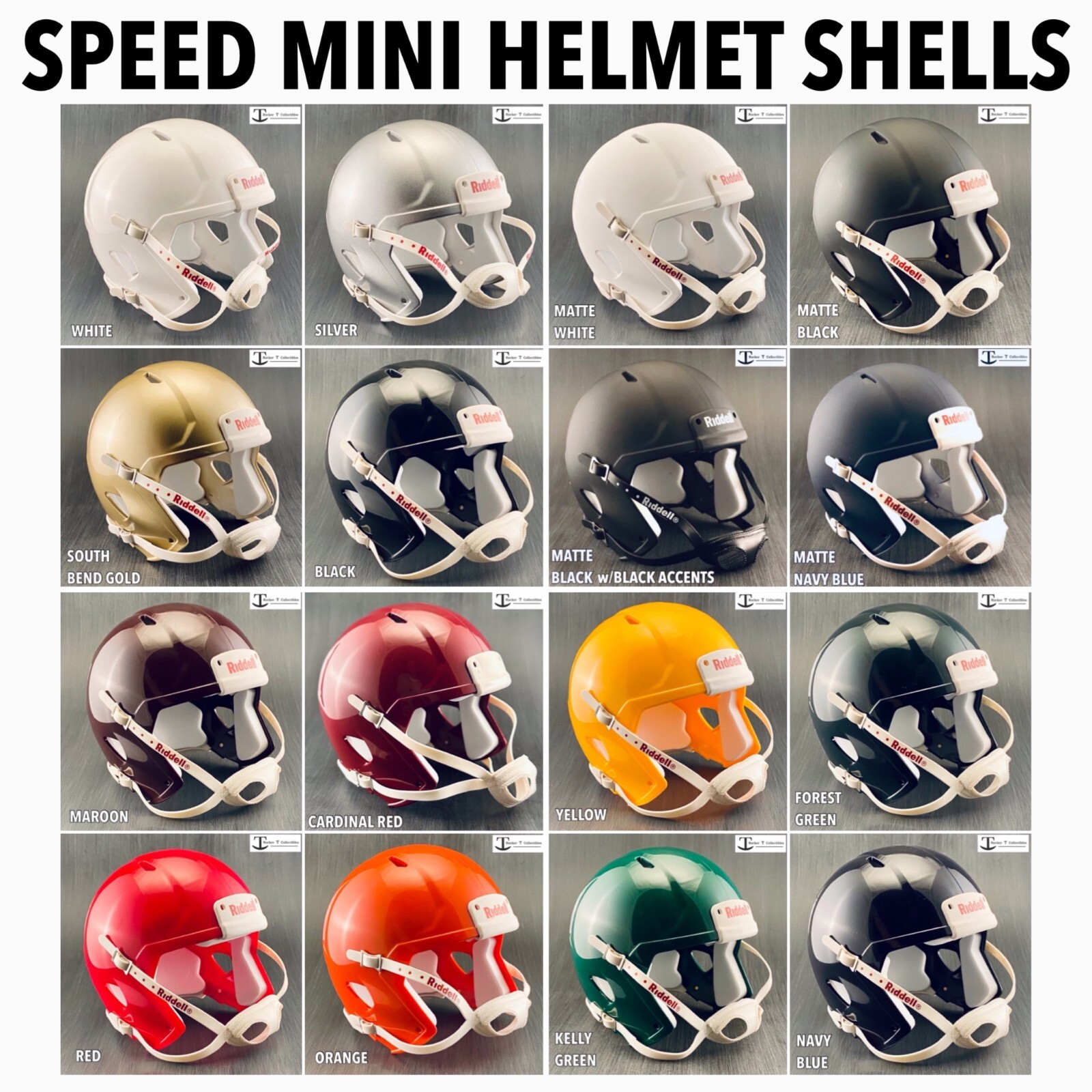 Riddell Speed Mini Helmet Blank Shell (Build your own Custom)