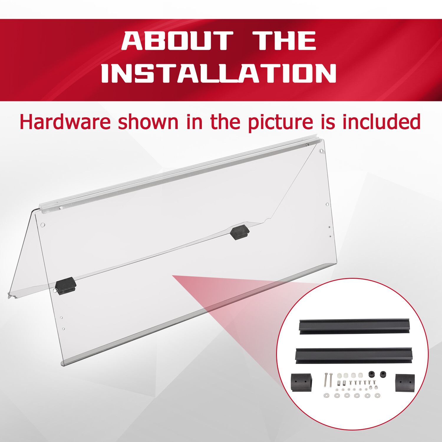 Front Clear Windshield Folding For 2007+ Yamaha G29 Drive Golf Electric Cart