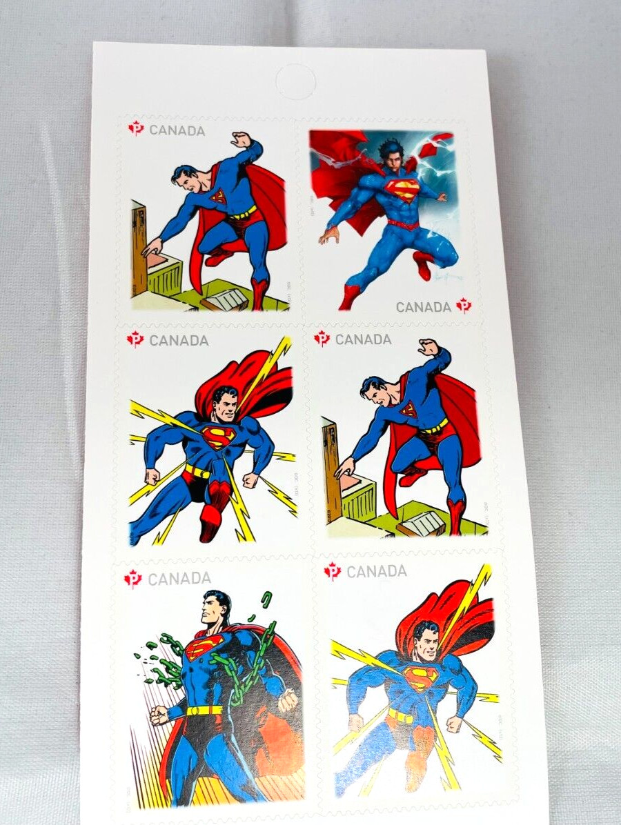 SUPERMAN 75TH ANNIVERSARY BOOKLET 10 STAMPS COLLECTORS EDITION IN FULL COLOR