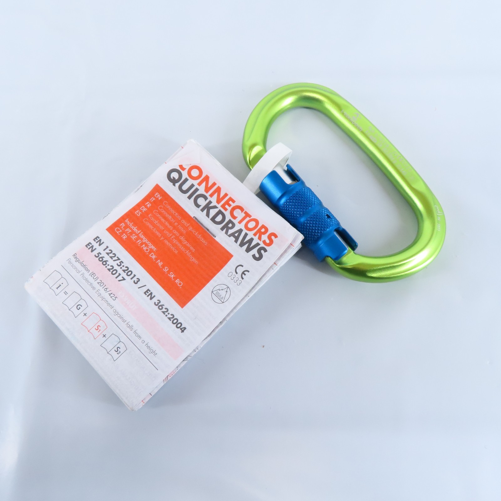 #2C446 OVAL ALUMINUM CARABINER TRIPLE ACTION LOCK L'EEKHOORN by CLIMBING TECHNOL