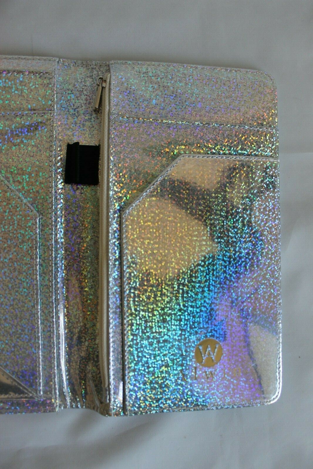 Server Book Glitter Book Organizer Wallet Zipper Pocket for Waitress Waiters NEW