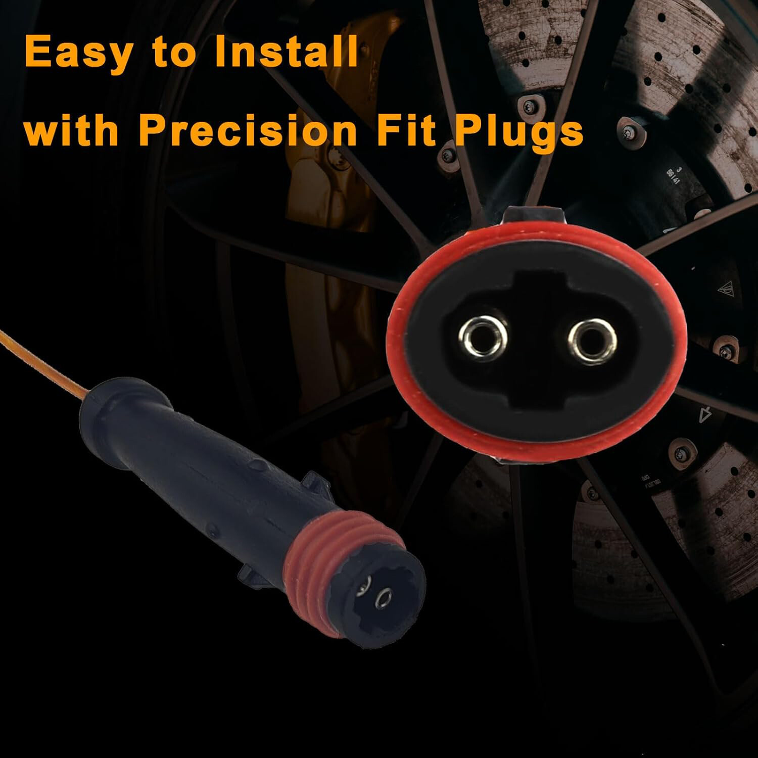 4x Front Rear Brake Pad Wear Sensors for Mercedes-Benz C230 C240 C300 C320 C350