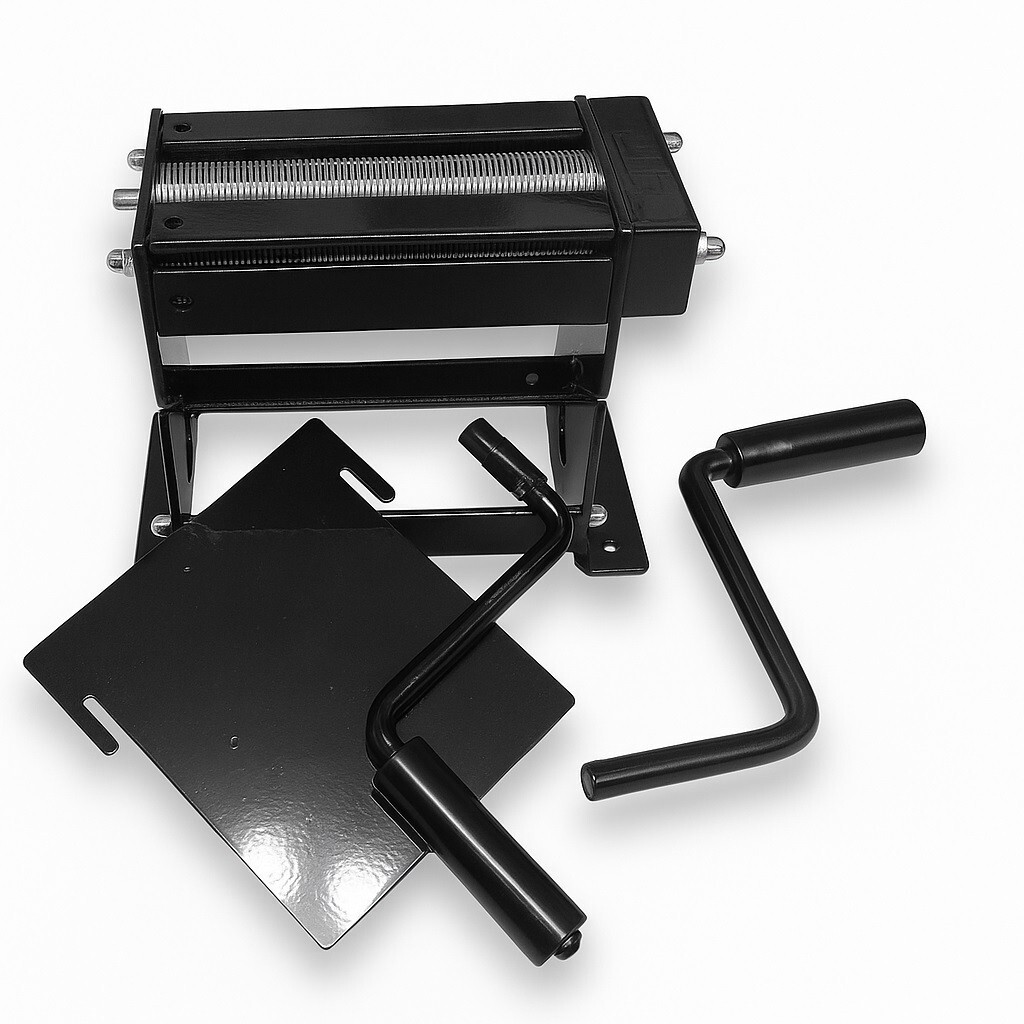 S100 Tobacco Cutter – Manual & Electric – 0.8mm Fine Cut – RYO Black Steel