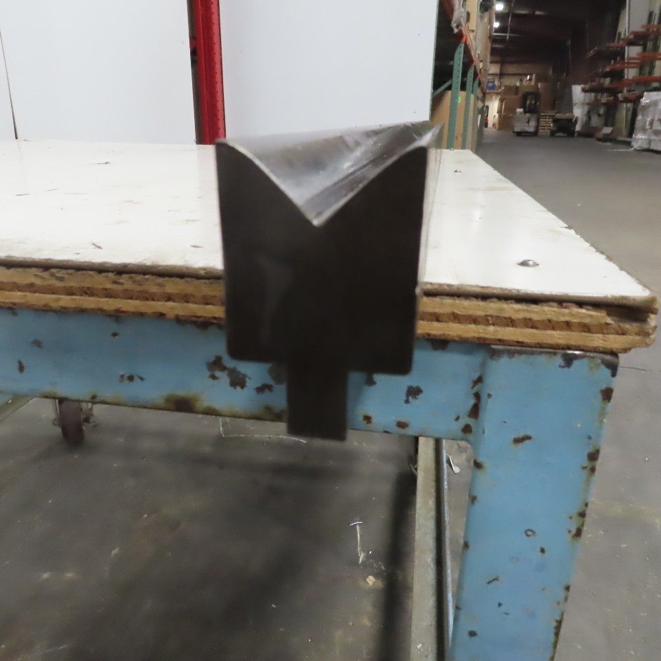 44-3/4" Press Brake 90° Forming V Angle Die Block 1/2" Tang 2-3/8"H