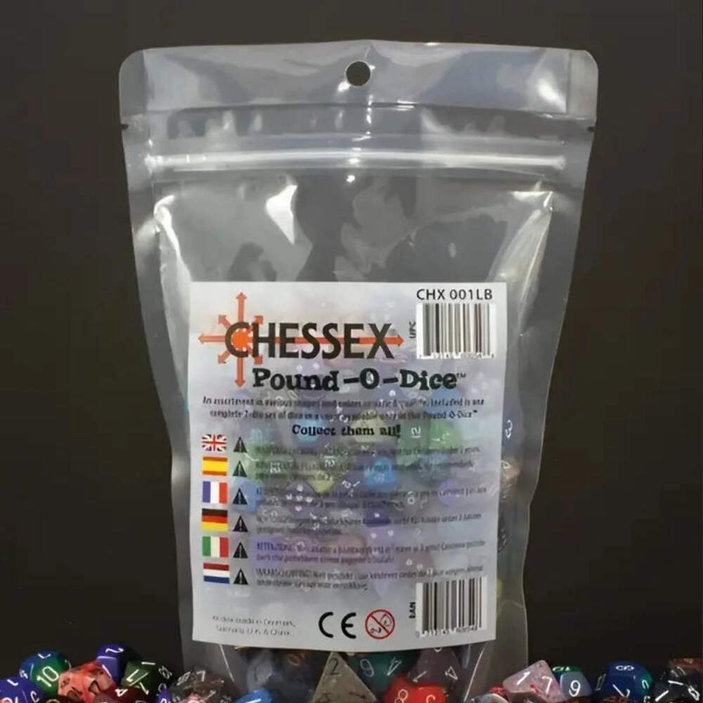 Pound of Dice - Chessex - Assorted Bag of Dice - DND Dice