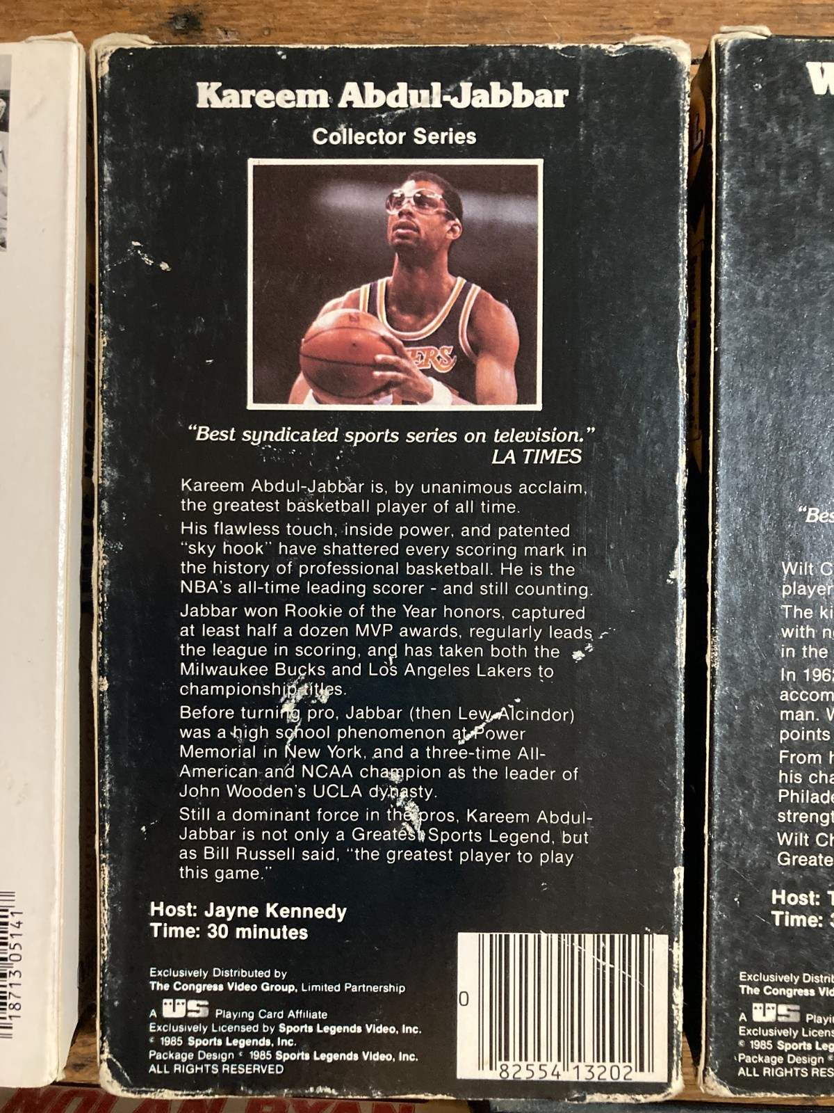 Greatest Sports Legends VHS lot of 7 Wilt Chamberlain NBA Basketball LA Lakers