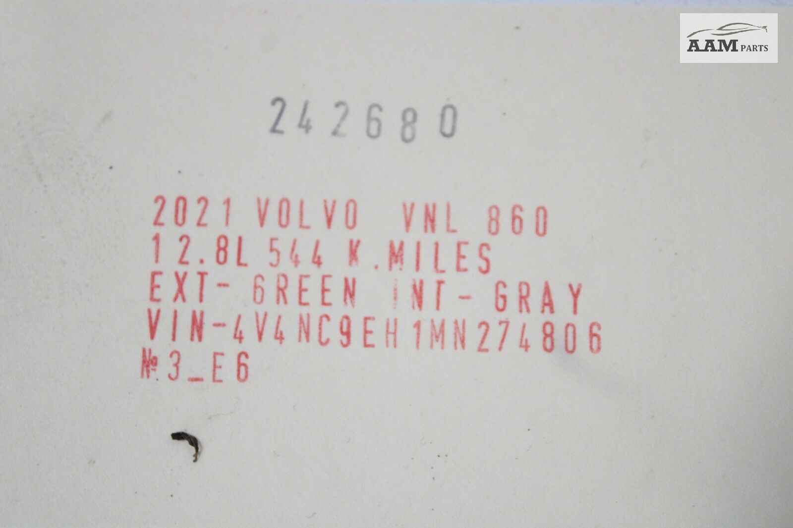 2018-2024 VOLVO VNL 860 12.8L D13 RWD ABS MODULATOR VALVE BENDIX OEM