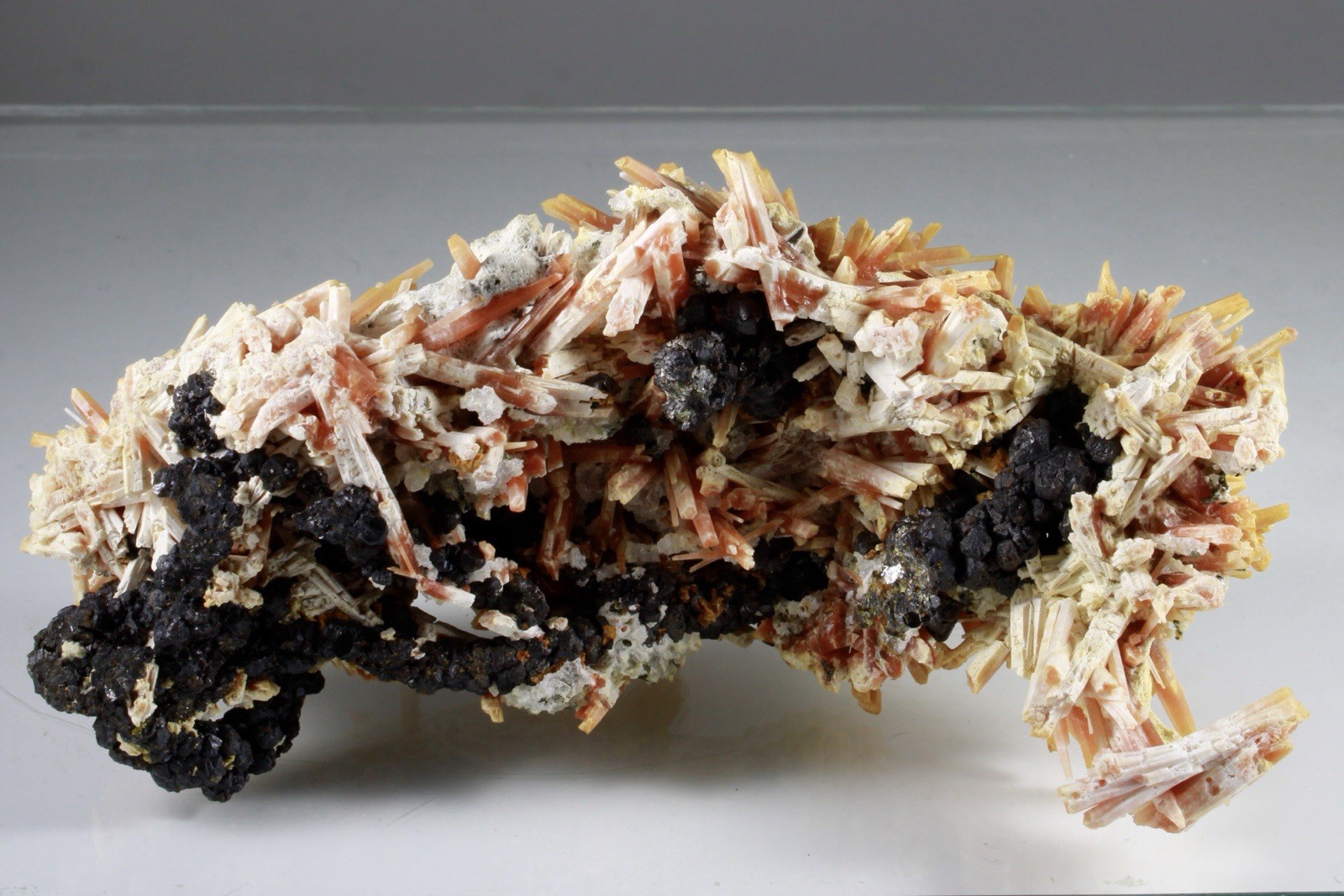 RARE!! Red QUARTZ w/ SPHALERITE - 2nd Sovetskii Mine, Dal’Negorsk, Russia