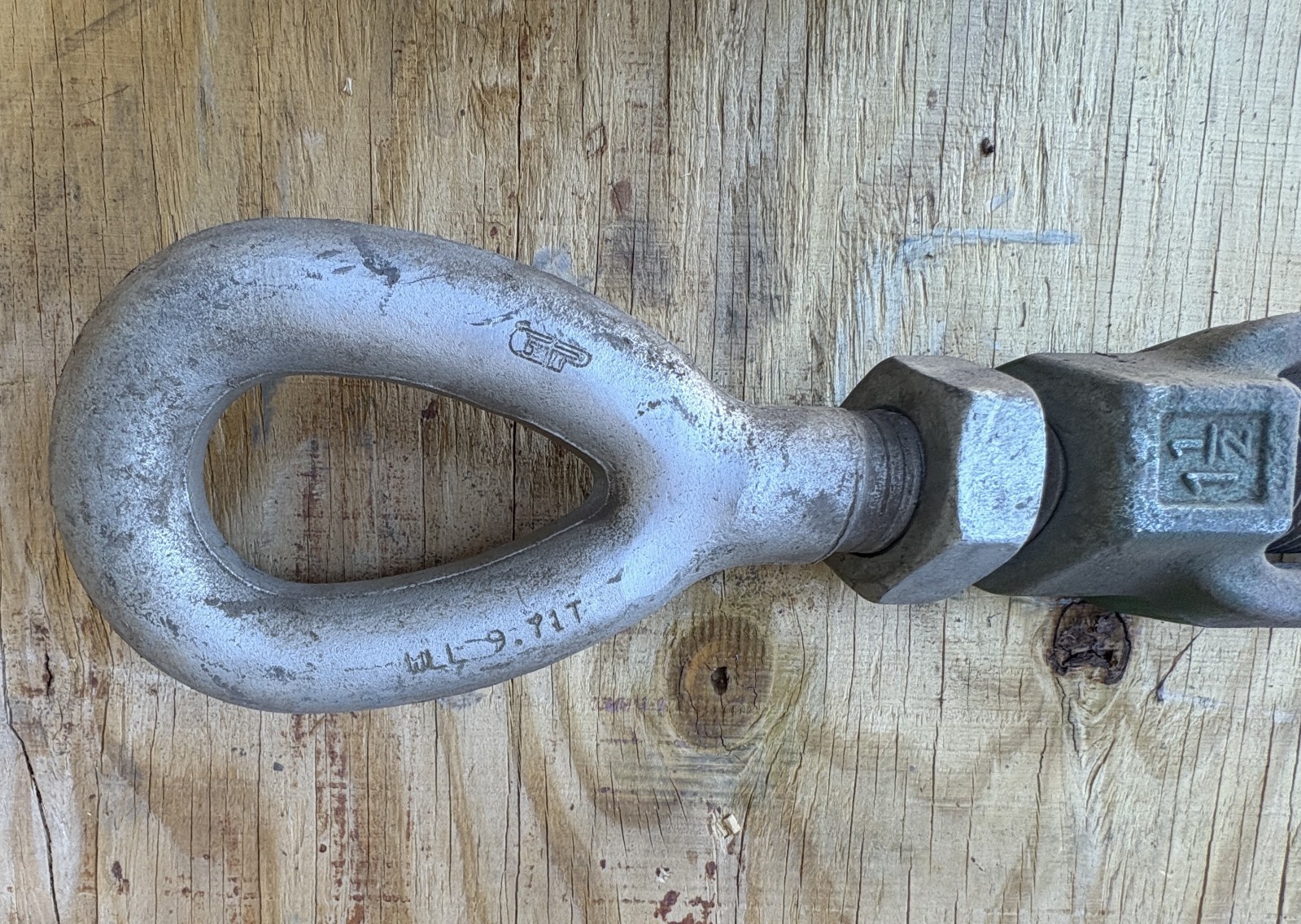 Green Pin Turnbuckle 1 1/2” x 24” Turnbuckle, eye-jaw end-fitting, 9.71 Ton load