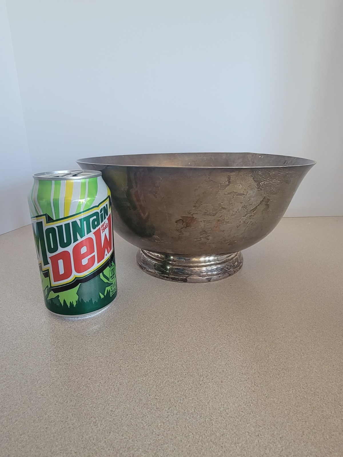 Lunt Sterling Silver 10" Bowl 968g Paul Revere Reproduction 10-R Scrap Or Repair