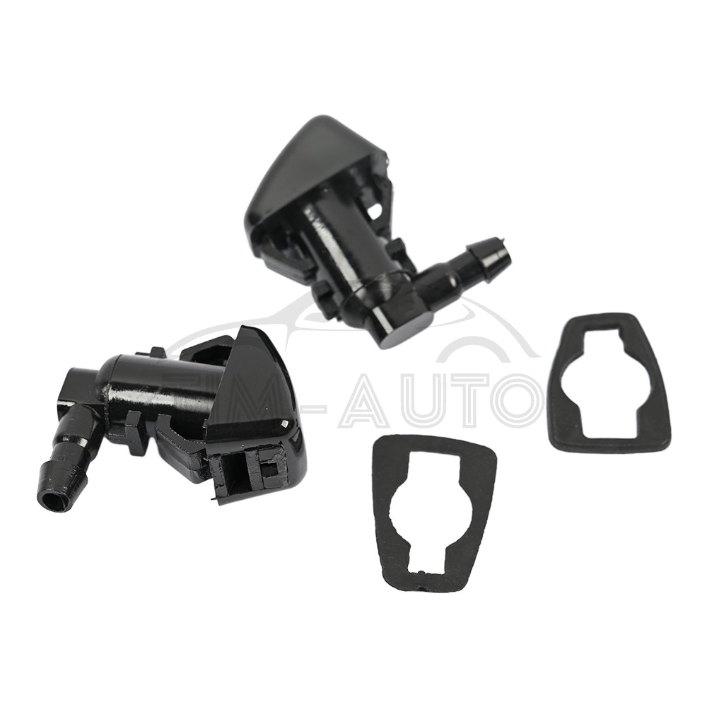 2 Pcs Fits 2008-2011 Ford Focus Windshield Wiper Water Spray Jet Washer Nozzle