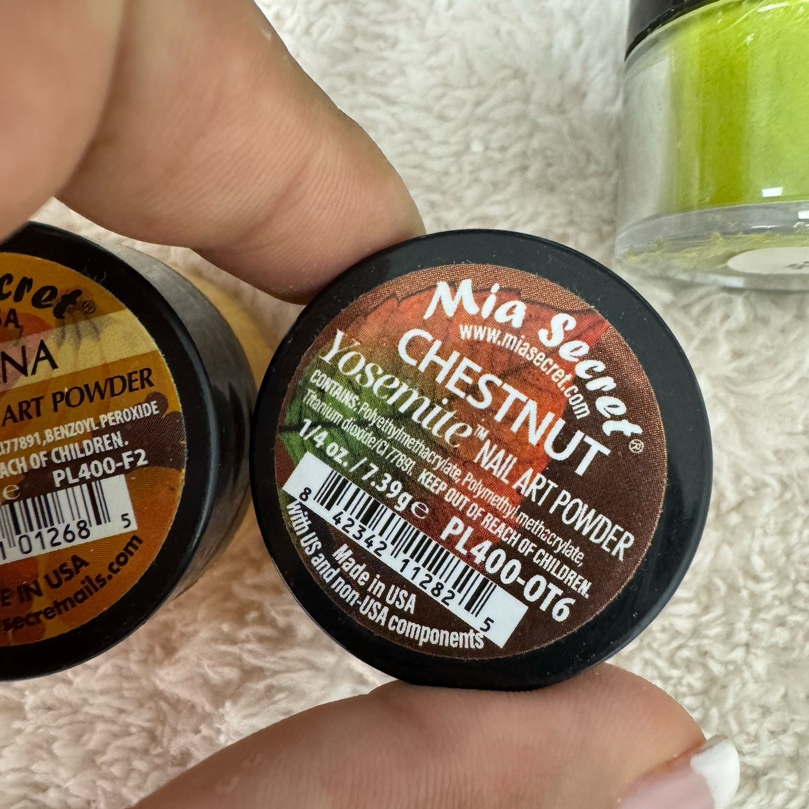 Mia Secret Nail Art Acrylic Professional Powder 10 Colors Sets-Neon Pastel Mixed