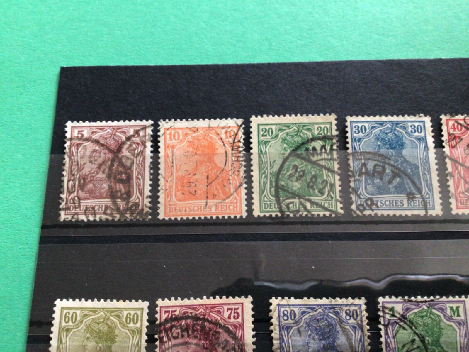 Germany 1920 new colours used from SG 140-152 A18361