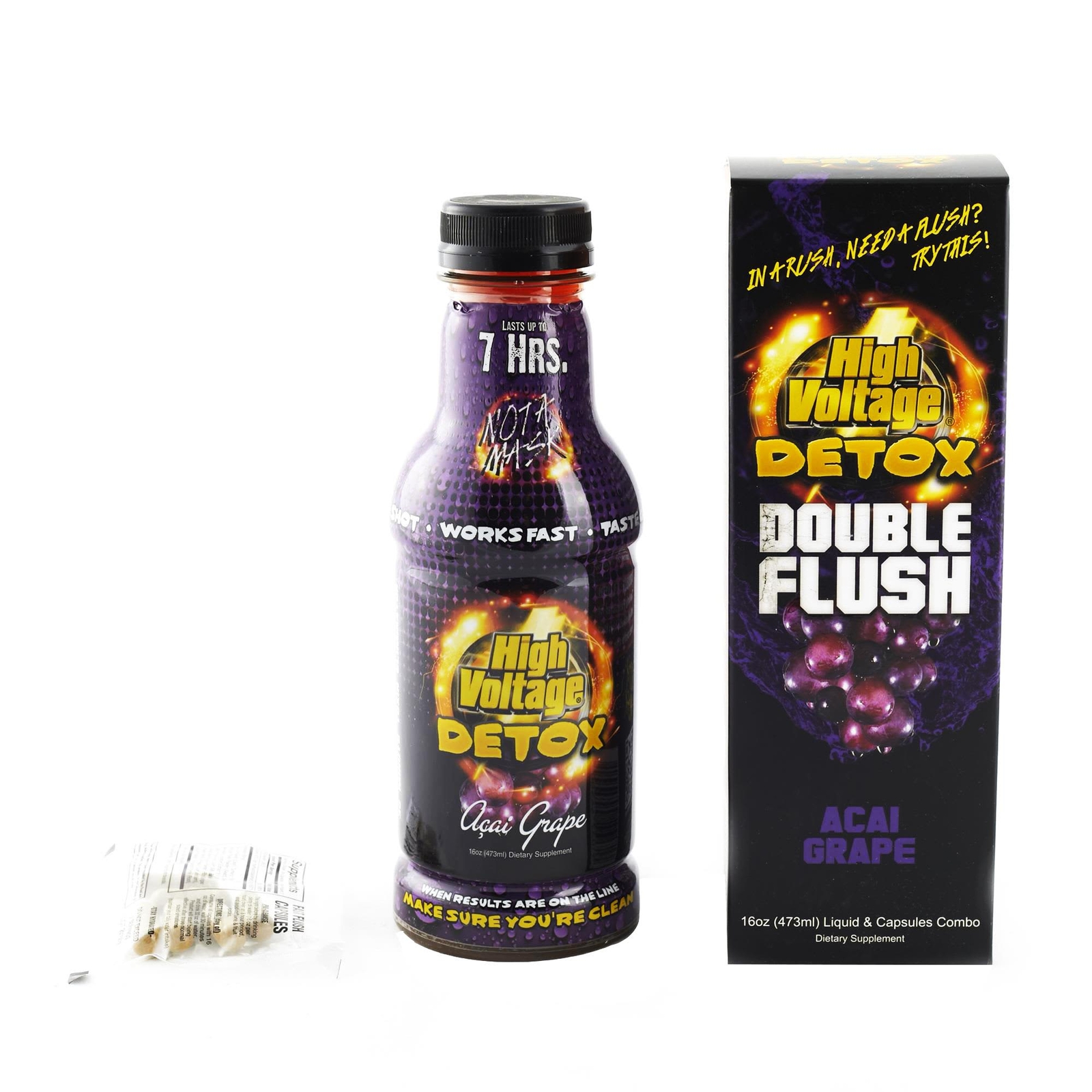 High Voltage | Detox Double Flush 16oz + Capsules