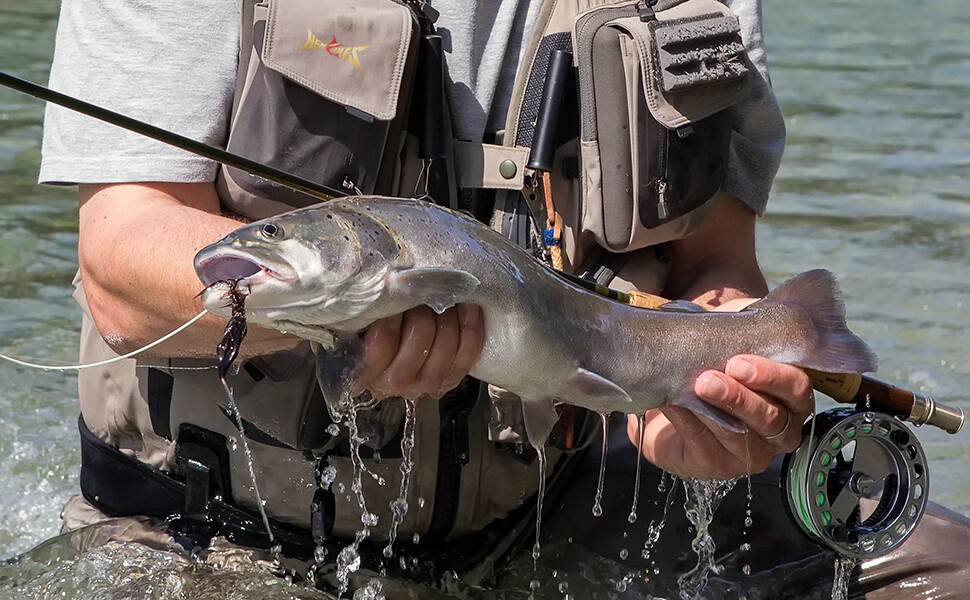 HERCULES Pre-Tied Loop Fly Fishing Leader Nylon 6 Pack W/ Tapered Leader Wallet