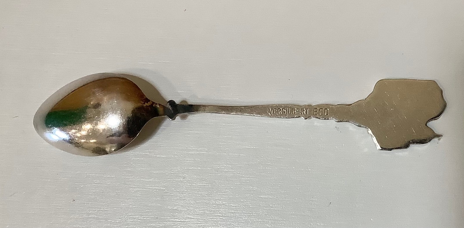Rheinfall (Rhine Falls) Switzerland Swiss - Silver Plated Souvenir Spoon 1960s