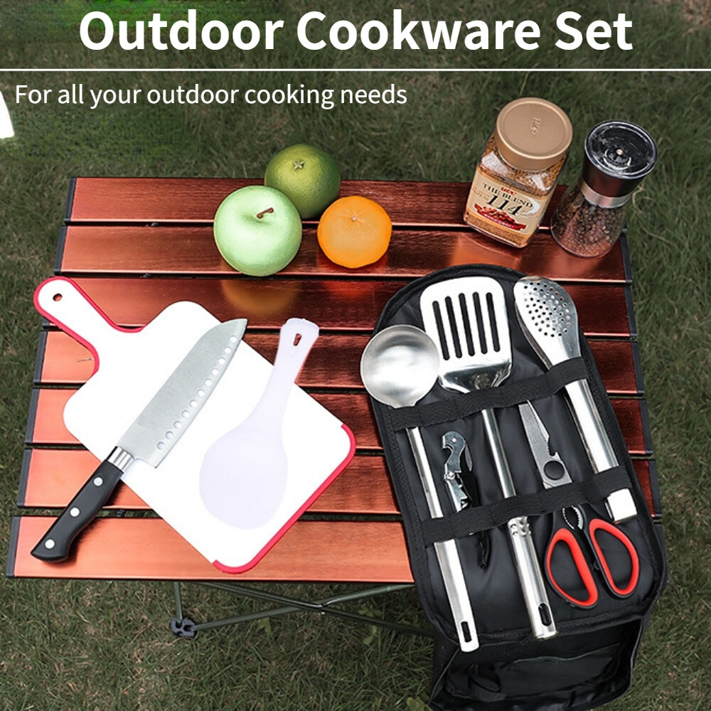 Camping Cooking Utensils Set Kitchenware Cookware Equipment Out/Indoor Gear Kit