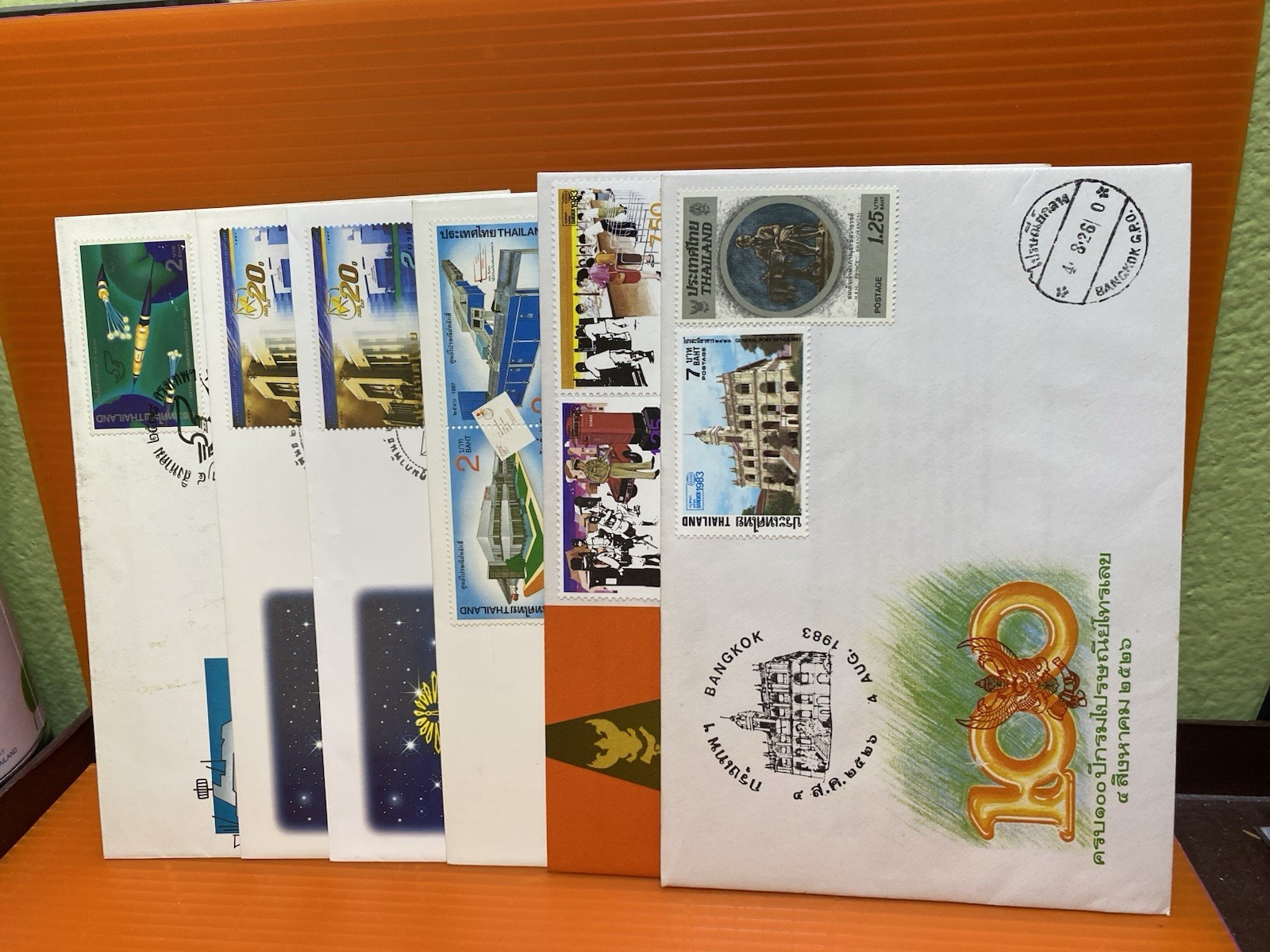 Thailand Siam Group Of 6 FDC Communication Theme Set Nice Free Shipping !!!