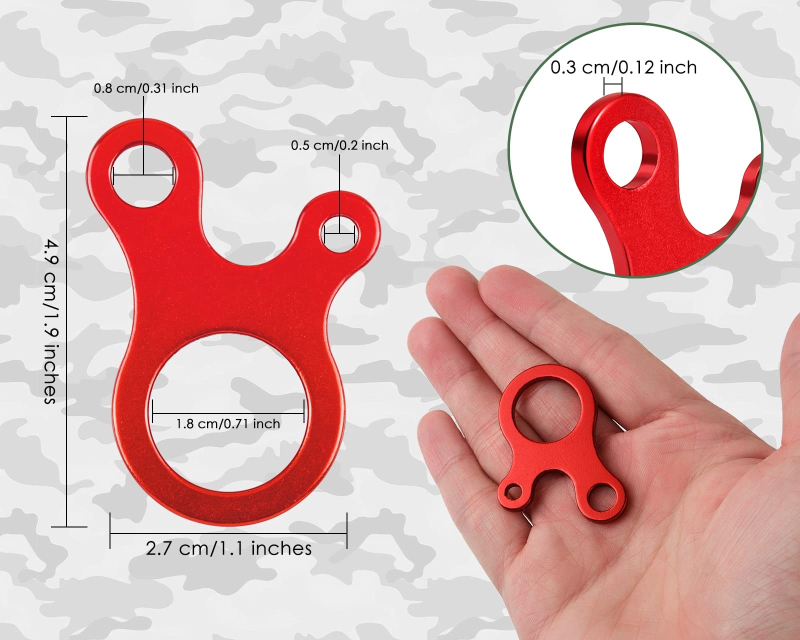 Aluminum Guyline Tensioner 20 Pieces Rope Tensioner for Outdoor Tent Camping