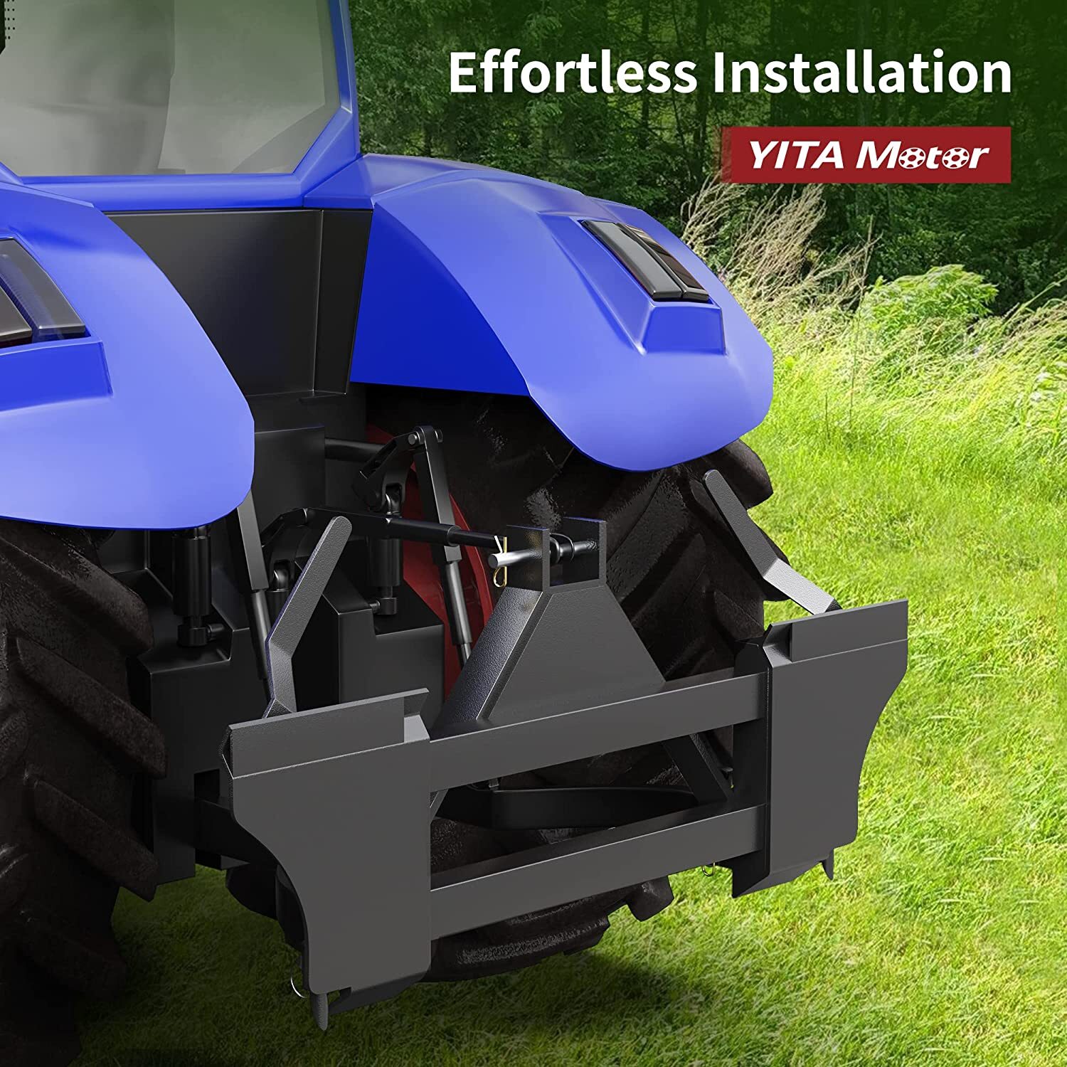 Quick Tach Conversion Adapter for 3 Point Cat 1 Tractors Skid Steers Category 1