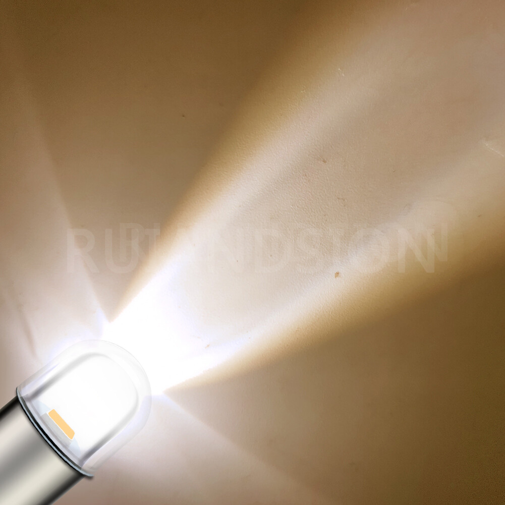 4pcs 6V BA9S T4W LED Indicator Dash Dome Light Side Parking Bulb Warm White