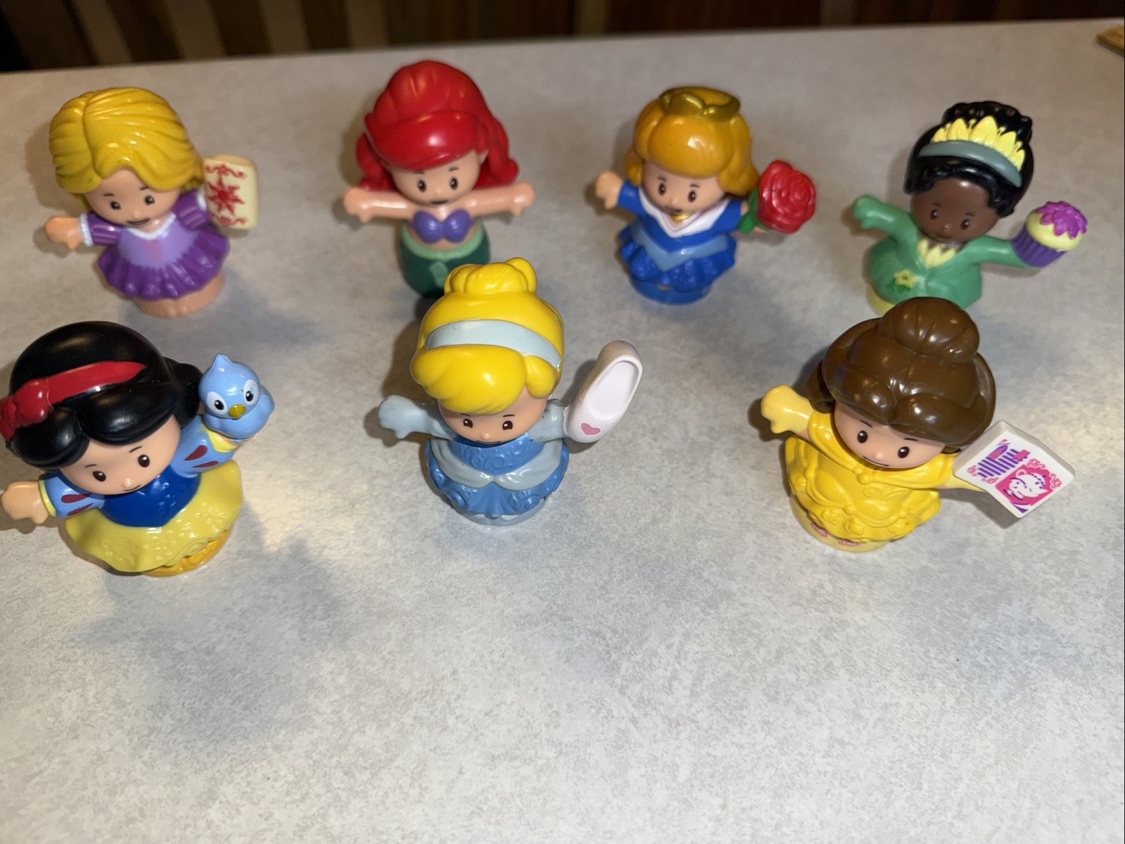 7  Little People Disney Princesses, Very Nice Condition